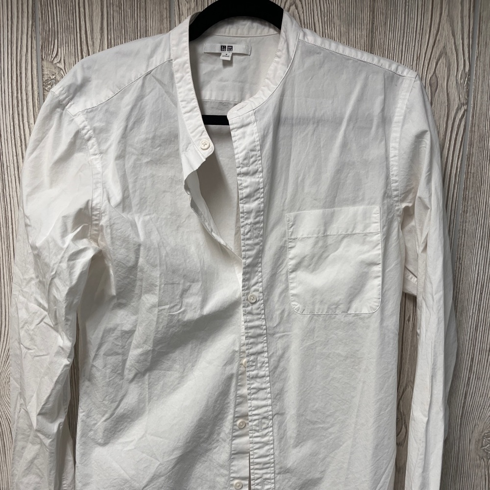 Uniqlo White Dress Shirt for Men